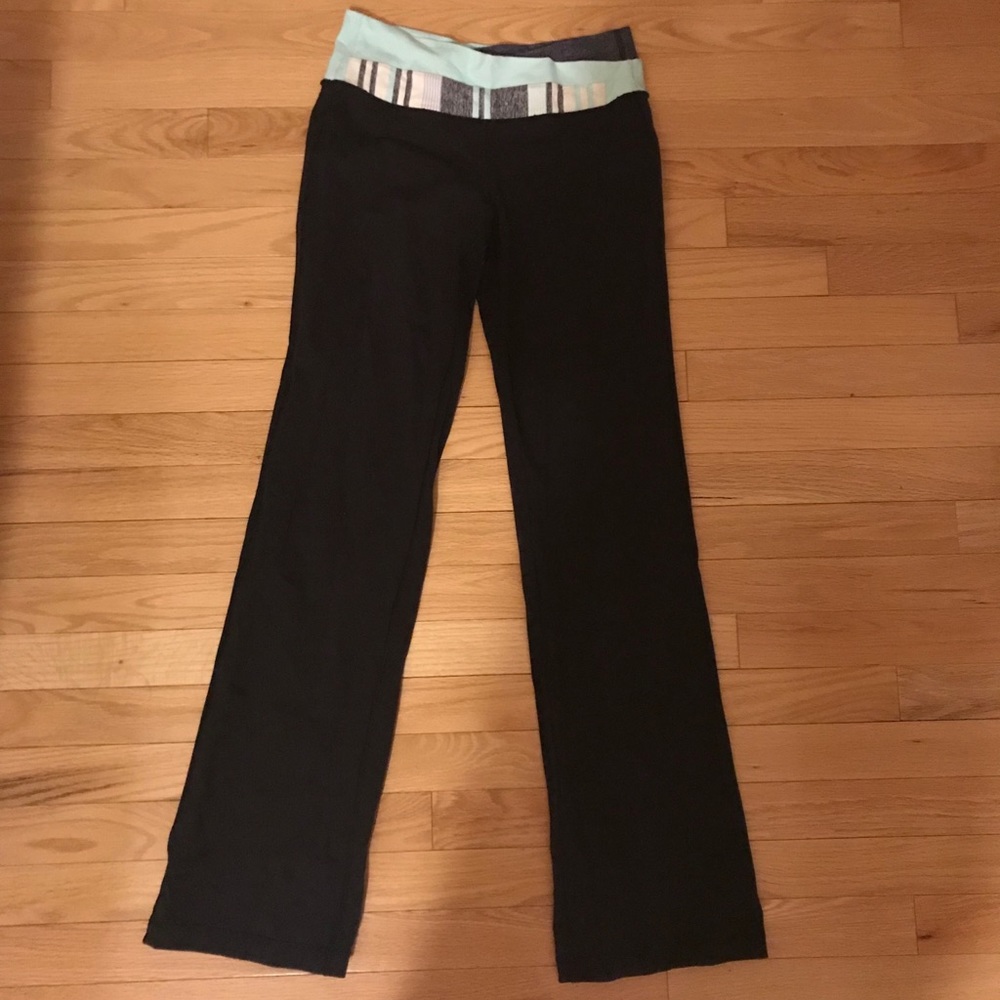 Lululemon Yoga Pants Turquoise Band